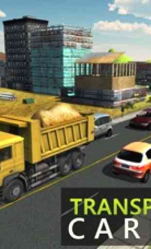 Areia Escavadeira Truck Simulator 3D - Construção pesada jogo de simulador de retroescavadeira 1