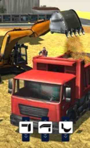 Areia Escavadeira Truck Simulator 3D - Construção pesada jogo de simulador de retroescavadeira 2