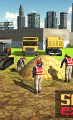Areia Escavadeira Truck Simulator 3D - Construção pesada jogo de simulador de retroescavadeira 4