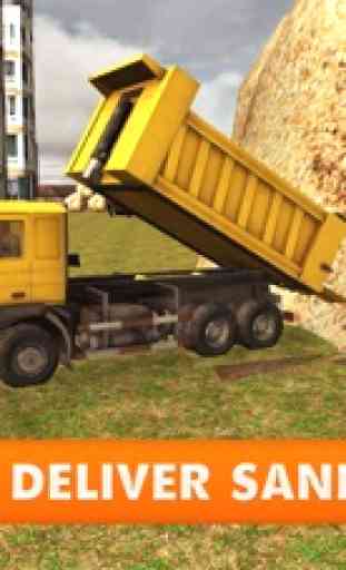 Areia Escavadeira Truck Simulator - 3D real jogo de guindaste de construção 3
