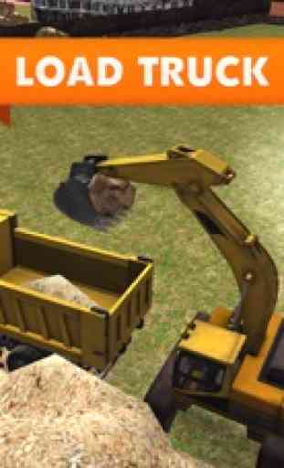 Areia Escavadeira Truck Simulator - 3D real jogo de guindaste de construção 4