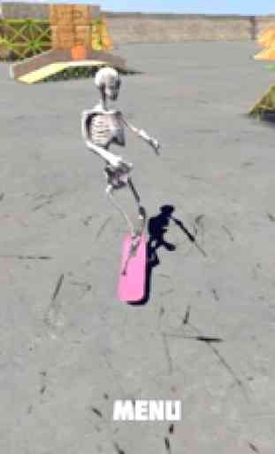 Skate de esqueleto - Wacky skate jogo! 4