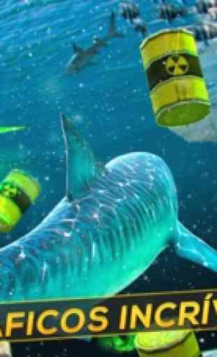 Tubarão Feliz no Mar . My Shark Show 3D 2