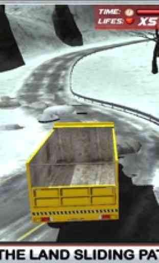 Neve simulador de motorista de caminhão 3D - Dirija o grande guindaste e esclarecer gelo da estrada congelada 3