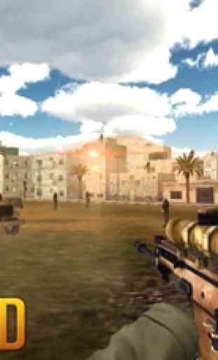 Sniper Guerreiro 3D: Guerra do deserto 1