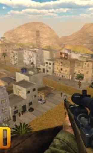 Sniper Guerreiro 3D: Guerra do deserto 3