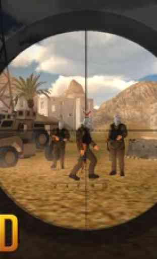 Sniper Guerreiro 3D: Guerra do deserto 4