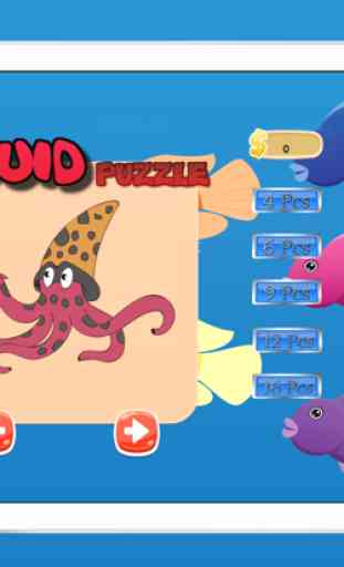 Squid Ocean Animals Puzzle Jigsaw Match Free Learning Games for Kids In Kindergarten 4