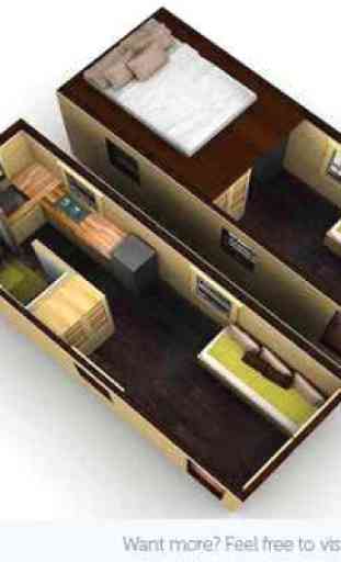 3D Pequenas Idéias casa plano 4