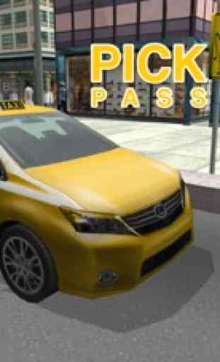 simulador de motorista de táxi - amarelo cabina de condução e estacionamento jogo de simulação 3