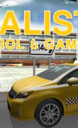 simulador de motorista de táxi - amarelo cabina de condução e estacionamento jogo de simulação 4