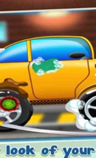 Táxi lavagem de carro simulador 2D - limpo e corrigir automóvel na sua garagem 1