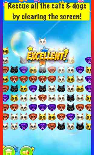 Toque em Cães e Gatos Gratuito - Melhor Super Fun Rescue the Puzzle Pet (Tap Cats & Dogs Free - Best Super Fun Rescue the Pet Puzzle Game) 2