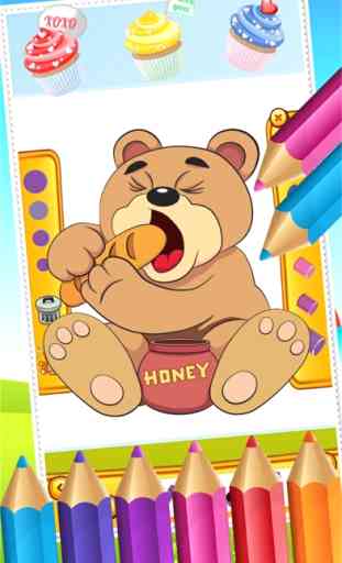 Teddy Bear Coloring Book para Desenho Jogos de Criança 1