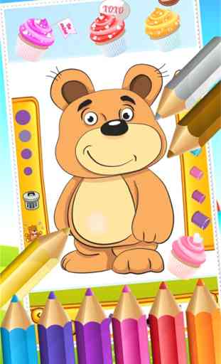 Teddy Bear Coloring Book para Desenho Jogos de Criança 3