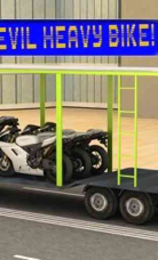 simulador de moto 3d motorista de caminhão de transporte de carga 4