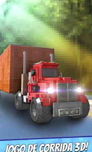 Truck Survival Block Games - Mine Jogo de Caminhão da Corrida 3D Grátis 1