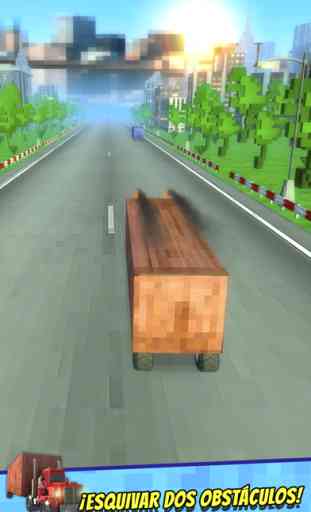 Truck Survival Block Games - Mine Jogo de Caminhão da Corrida 3D Grátis 2