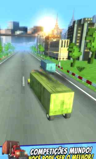 Truck Survival Block Games - Mine Jogo de Caminhão da Corrida 3D Grátis 4