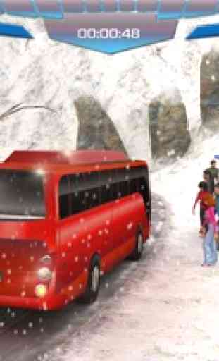 cidade do inverno off-road ônibus colina simulador de condução em 3D 1