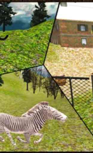 Selvagem ataque pantera negra simulador 3D - caçar a zebra, veados e outros animais em safari 1