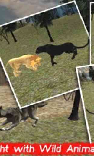 Selvagem ataque pantera negra simulador 3D - caçar a zebra, veados e outros animais em safari 2