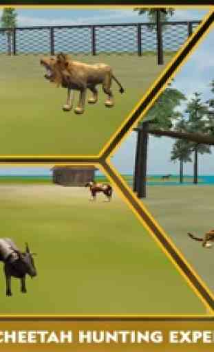 Vida Selvagem simulador ataque chita 3D - perseguir os animais selvagens, caçá-los nesta aventura safari 2