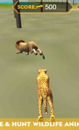 Vida Selvagem simulador ataque chita 3D - perseguir os animais selvagens, caçá-los nesta aventura safari 3