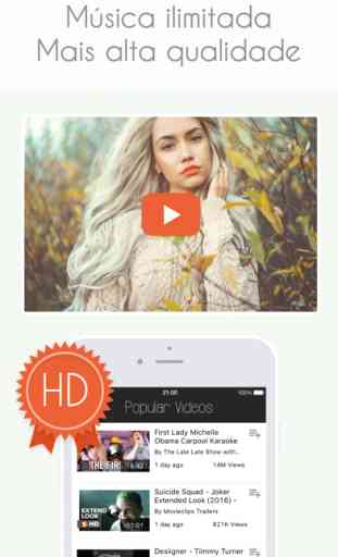 Wouptube - HD player vídeo música grátis para Youtube 1