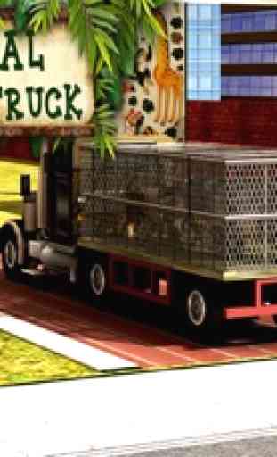 zoológico de condução do caminhão de transporte de gado e estacionamento mania 4