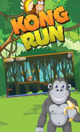 Banana Kong Mania : Jungle Quest Animal Run Games 2