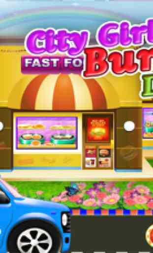 Cidade menina Burger entrega & Maker - febre de Fast-Food, jogos de cozinha para meninas e crianças 2