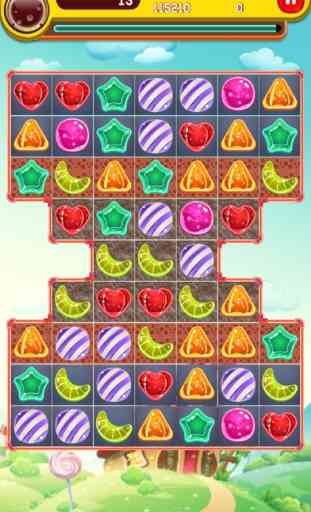 Candy's home: Match-3 jelly math quiz jogos bloco 1