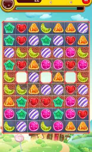 Candy's home: Match-3 jelly math quiz jogos bloco 2