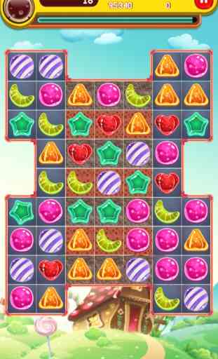 Candy's home: Match-3 jelly math quiz jogos bloco 3