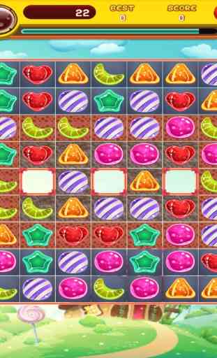 Candy's home: Match-3 jelly math quiz jogos bloco 4