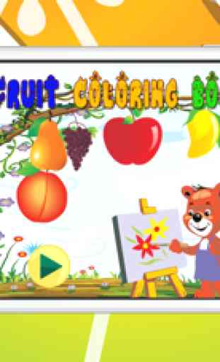 Perseguição de frutas pop fazenda livro de colorir para bebês 1