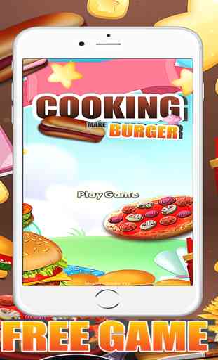 Biscoito Faça Berger jogo 3-jogos fabricante de hambúrguer comida para meninas e meninos 4