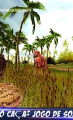 Dino Caça Survival Jogo 3D - dinossauro com fome na selva Africano 2