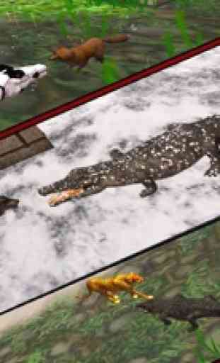 Ataque selvagem de crocodilo 4