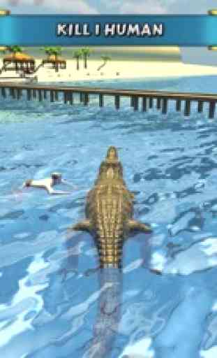 Crocodile Sim Beach Hunt 3