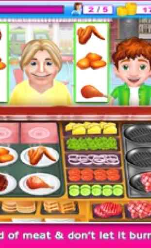 Fast-Food Febre Cozinheiro Chefe Cozinhar História - Fabricante de & Restaurante Loja Meninas Jogos 3
