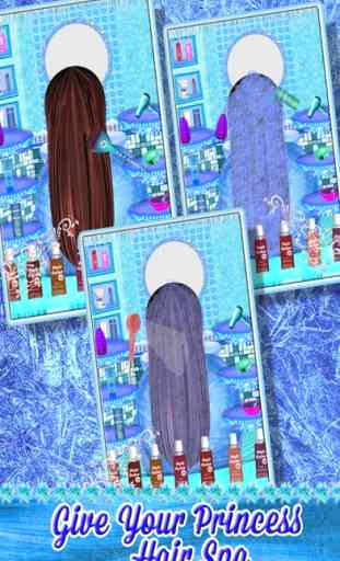Salão de estilos de cabelo de rainha de gelo moda – cabine de salão de beleza de cabelo rainha da beleza mágica makeover para meninas e crianças 2