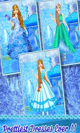 Salão de estilos de cabelo de rainha de gelo moda – cabine de salão de beleza de cabelo rainha da beleza mágica makeover para meninas e crianças 4