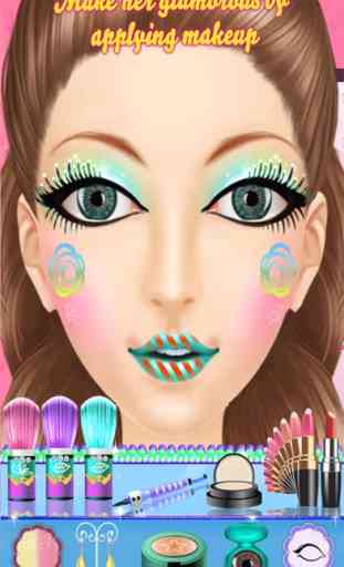 Moda celebridade maquiagem beleza salão de beleza jogos para meninas 4