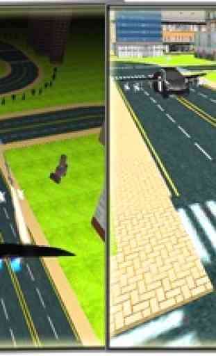Voar motorista do carro de polícia 3D - Chasing imprudente de Mafia Gangster Auto 3