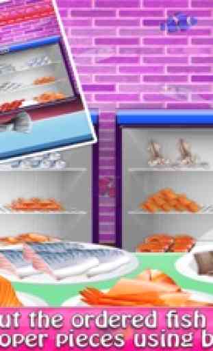Cozinhar jogos de meninas de entrega de peixes 1