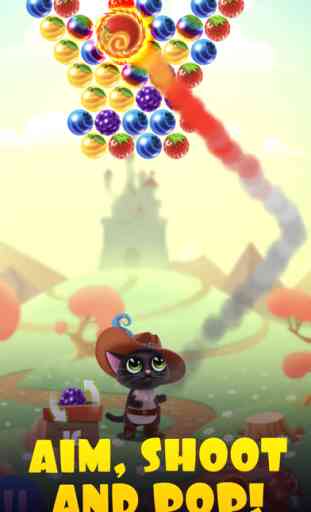 Fruity Cat Pop: jogo bolhinhas 3