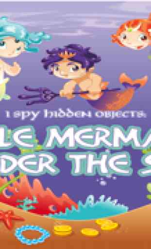 Eu espio sereia escondida objetos pouco sereias no fundo do mar : I Spy Mermaid Hidden Objects Little Mermaids Under the Sea 1