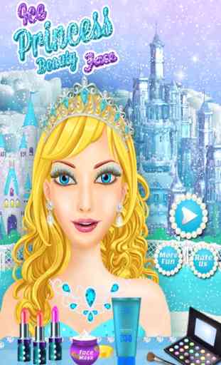 Gelo Princesa Beleza Cara-pintura de rosto 3